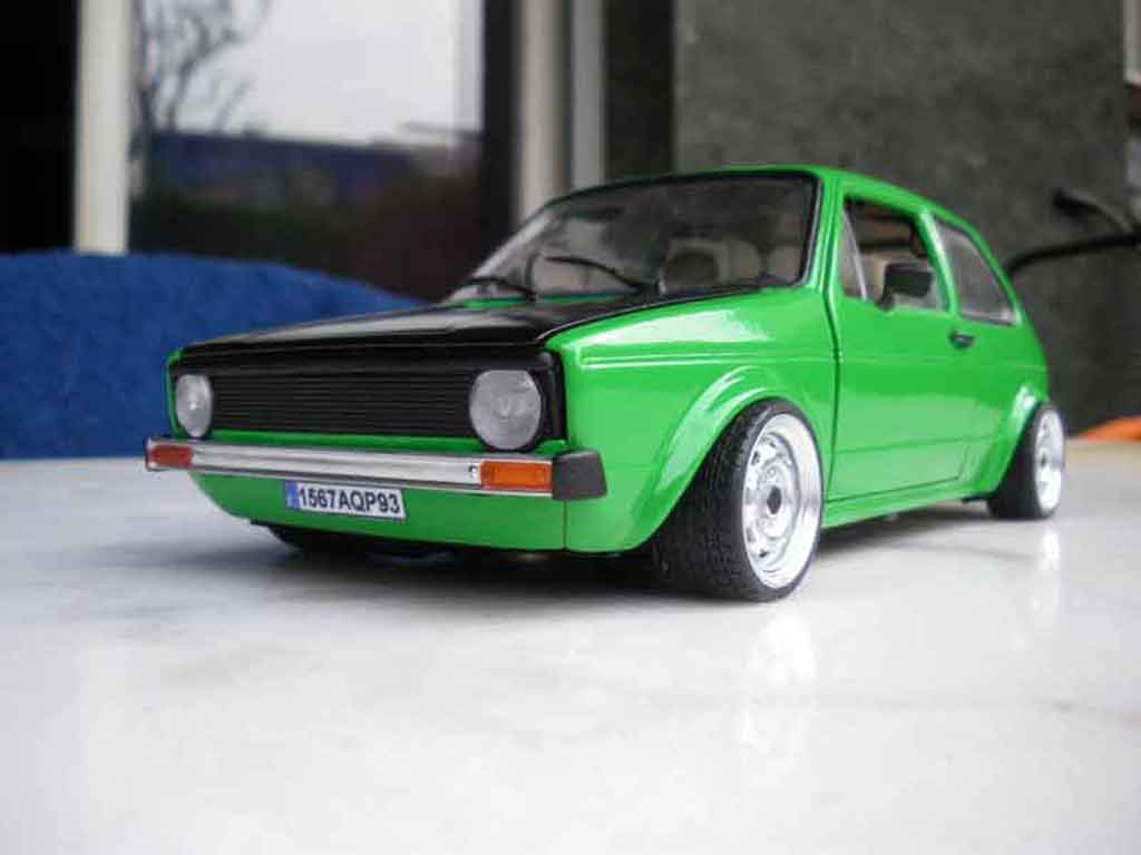 Volkswagen Golf 1 GTI 1/18 Solido 1 GTI emeraude diecast model cars