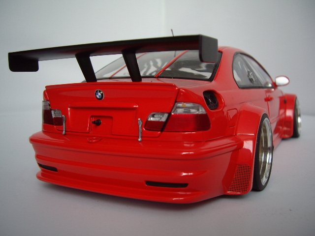 Bmw M3 coupe GTR E46 red jantes bbs 19 pouces 1/18 Minichamps