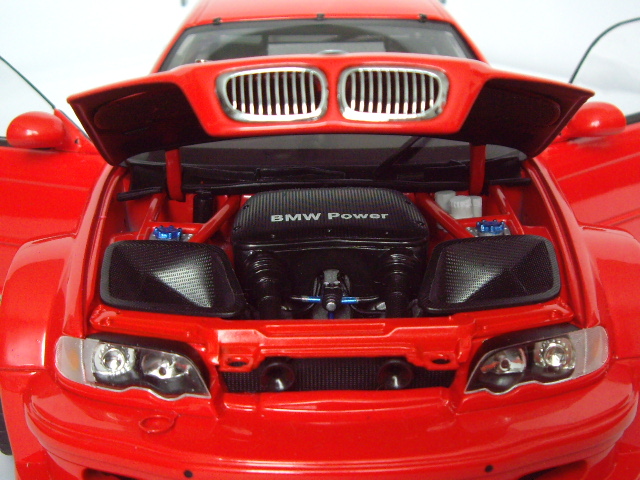 Bmw M3 coupe GTR E46 red jantes bbs 19 pouces 1/18 Minichamps