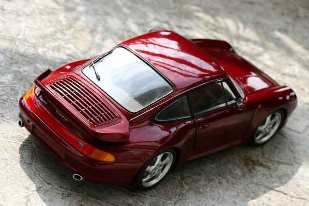 Porsche 993 Turbo 1/18 Ut Models Turbo bordeau diecast model cars