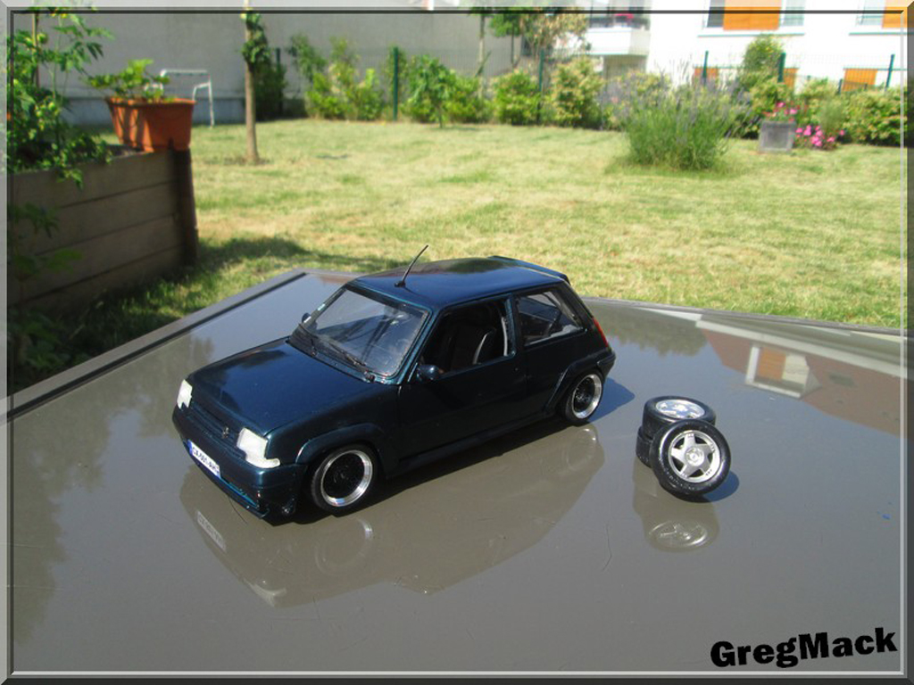 Renault 5 1/18 Norev GT Turbo green Abyss jantes BBS diecast model cars