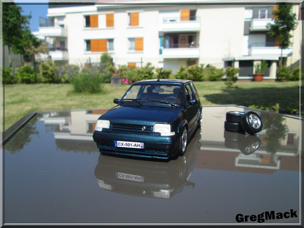 Renault 5 Turbo GT green Abyss jantes BBS 1/18 Norev