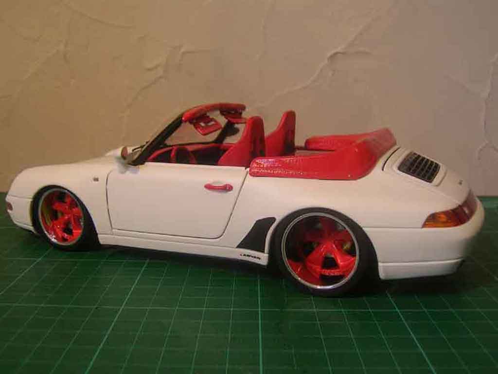 Porsche 993 Cabriolet 1/18 Burago Convertible Carrera tuning diecast model cars