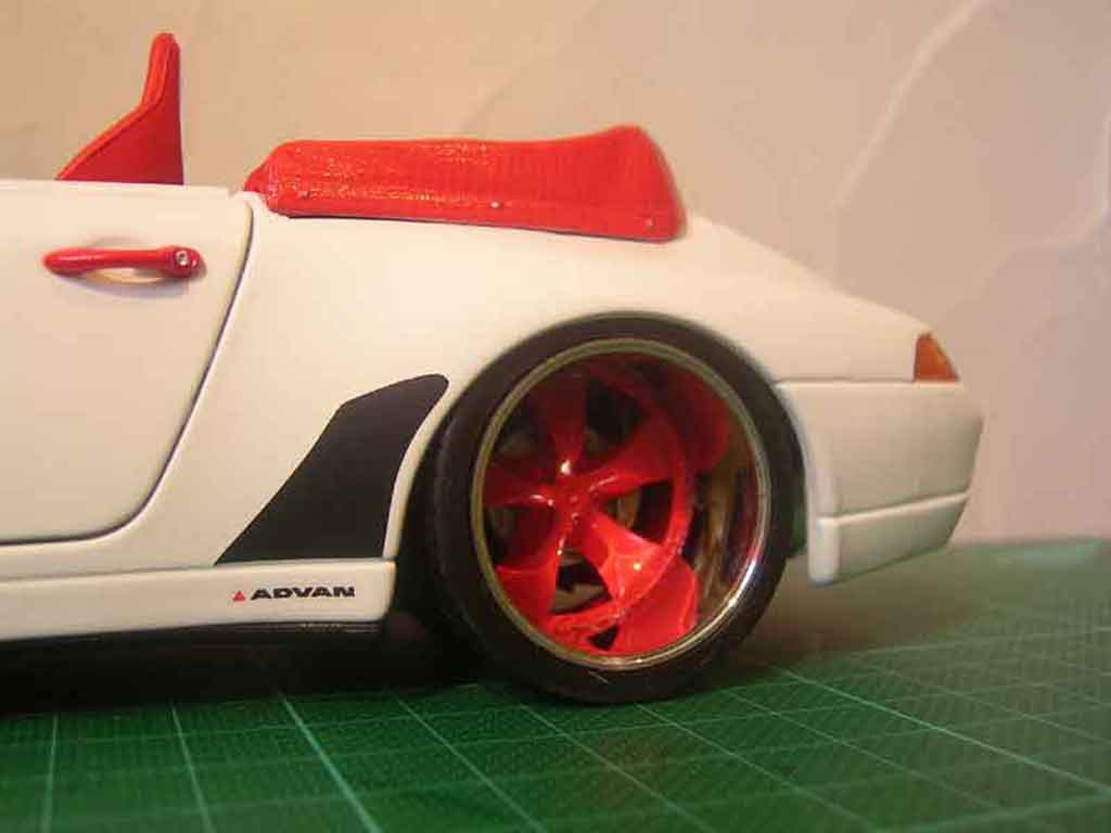 Porsche 911 Cabriolet Convertible Carrera tuning 1/18 Burago