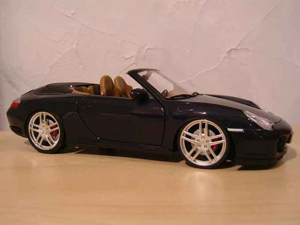 Porsche 996 Cabriolet 1/18 Maisto Convertible black jantes f430 diecast model cars