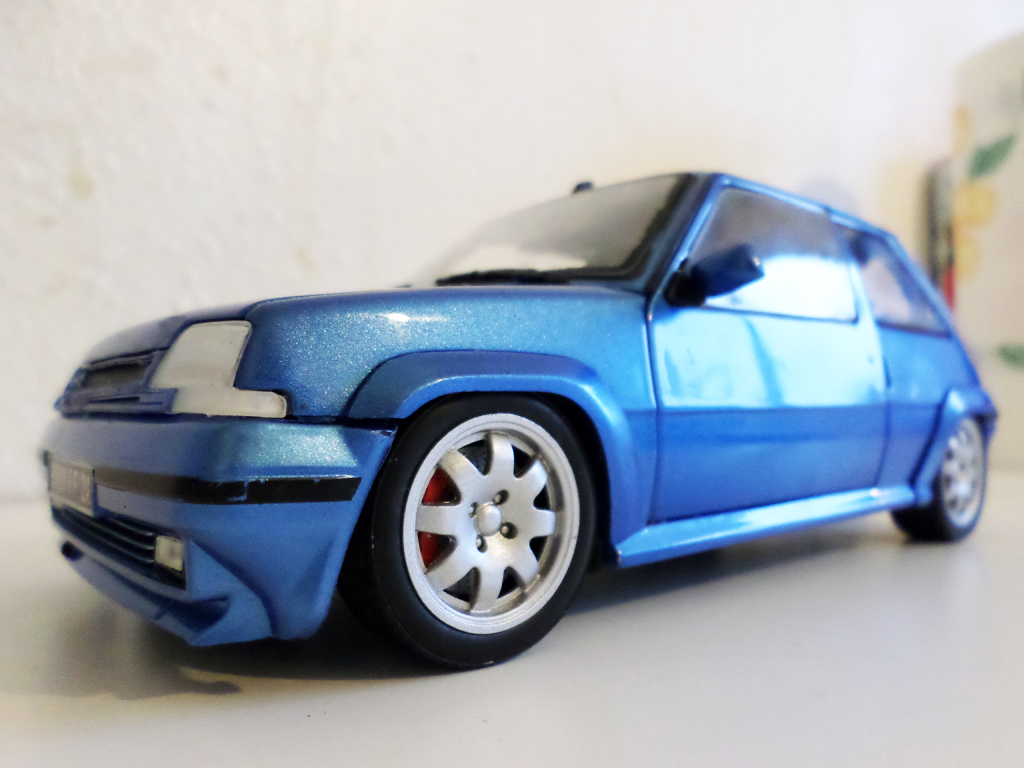Renault 5 Turbo GT jantes speedline 1 pouces blue 1/18 Norev