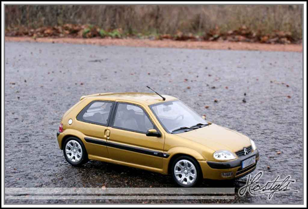 Citroen Saxo 1/18 Ottomobile vts yellow heliodor diecast model cars