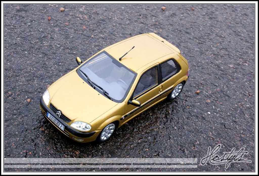Citroen Saxo VTS yellow heliodor 1/18 Ottomobile