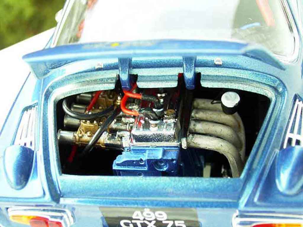 Alpine A110 rallye blue jantes bbs 1/18 Burago
