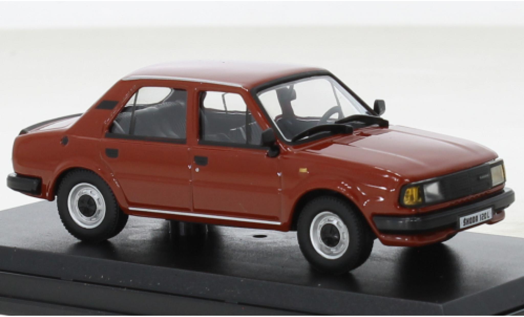 Skoda 120 1/43 Abrex L orange 1984 diecast model cars