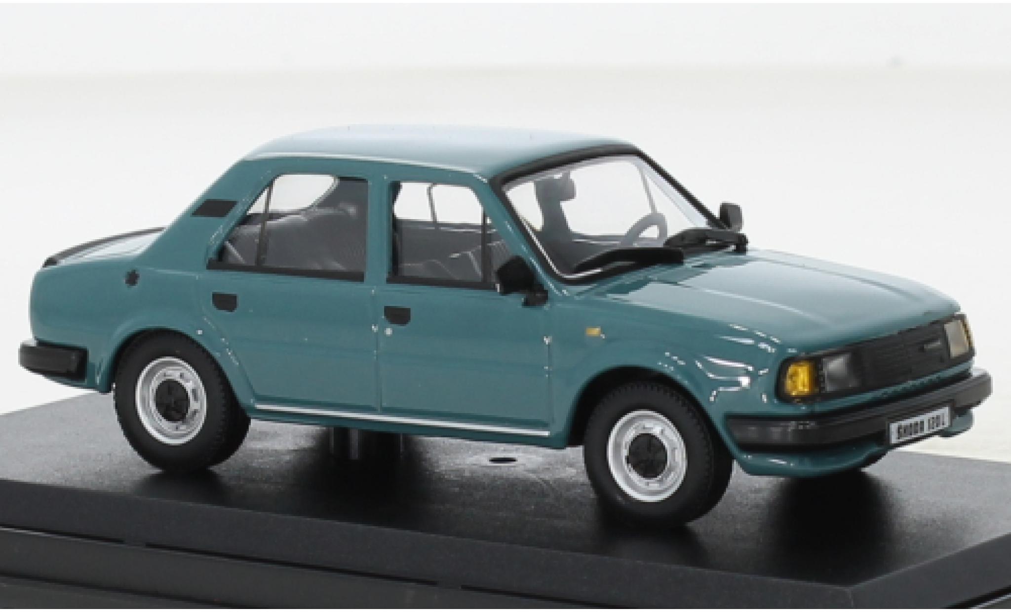 Skoda 120 1/43 Abrex L turquoise 1984 diecast model cars