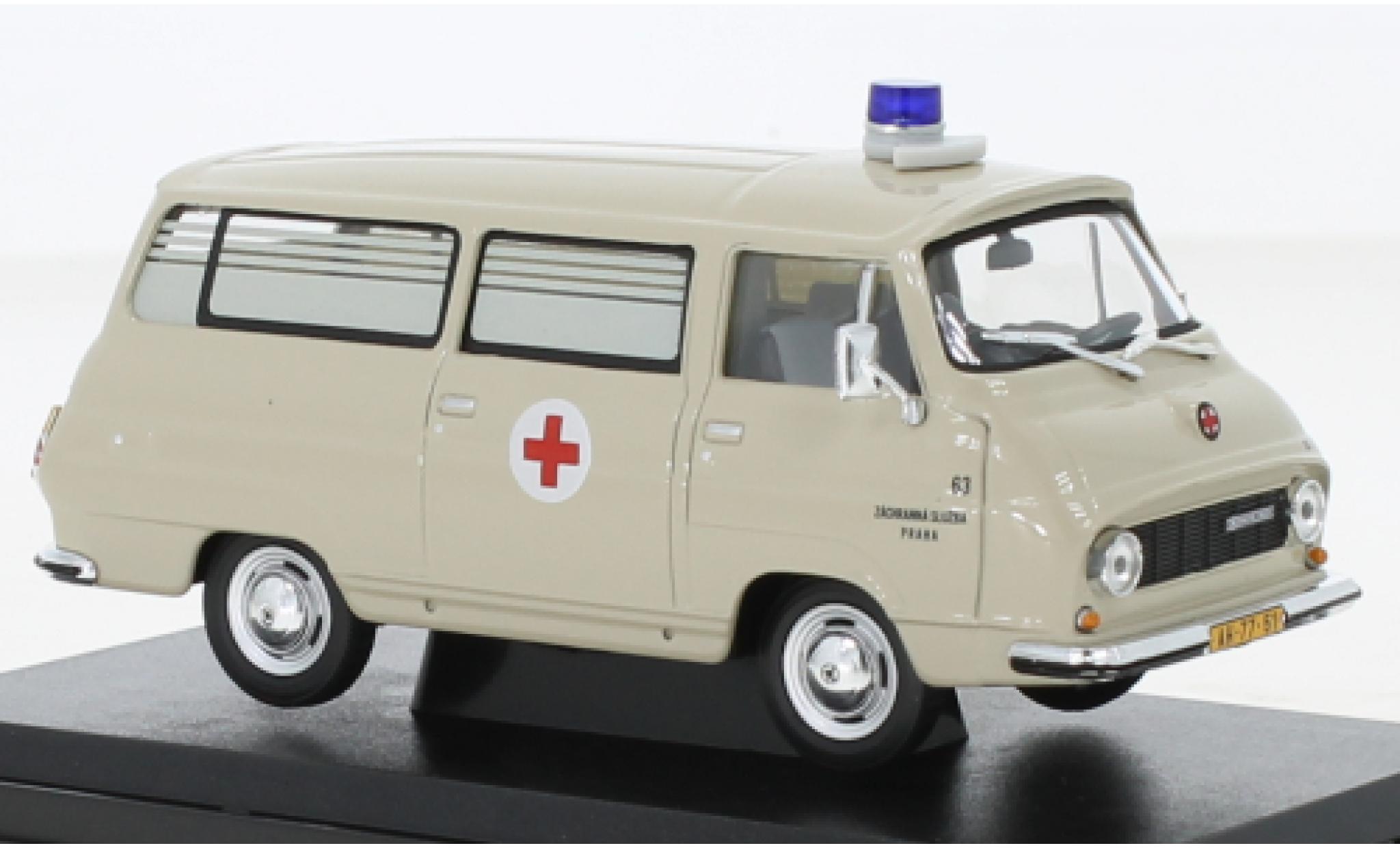 Skoda 1203 1/43 Abrex Mikrobus Sanitka - Prevozka 1974 diecast model cars