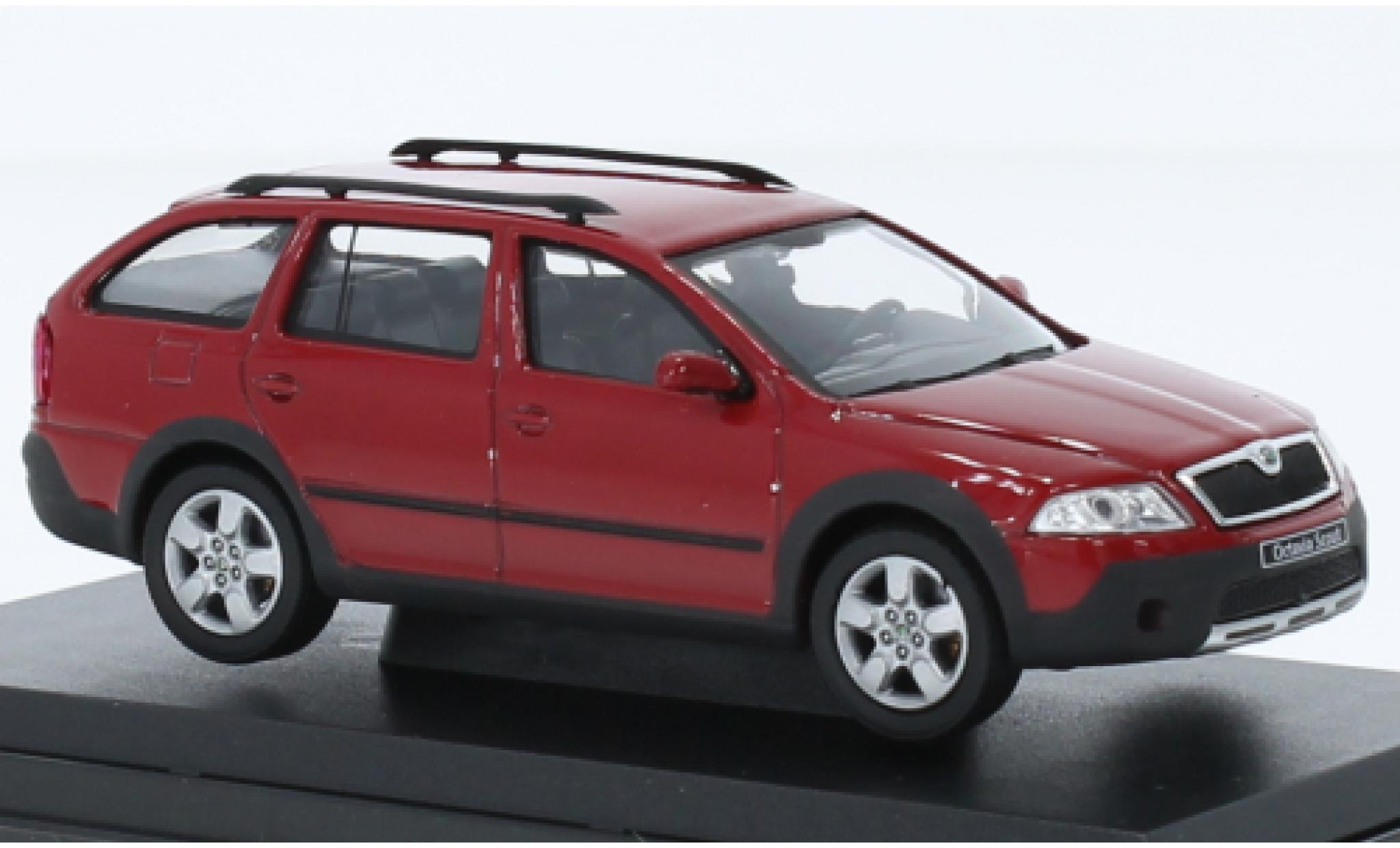 Skoda Octavia 1/43 Abrex combi Scout red 2007 diecast model cars