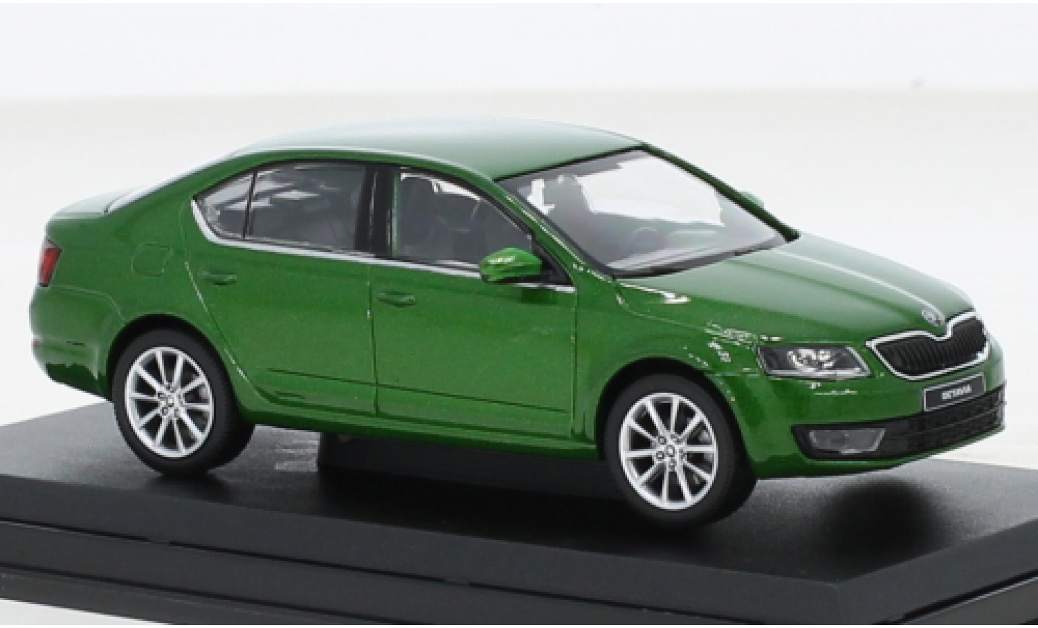 Skoda Octavia 1/43 Abrex III metallise green 2012 diecast model cars