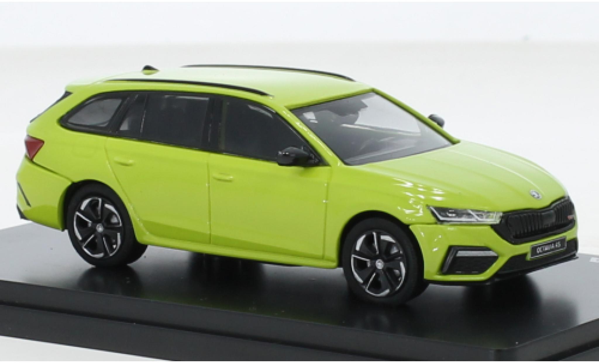 Skoda Octavia 1/43 Abrex IV Combi RS green 2020 diecast model cars