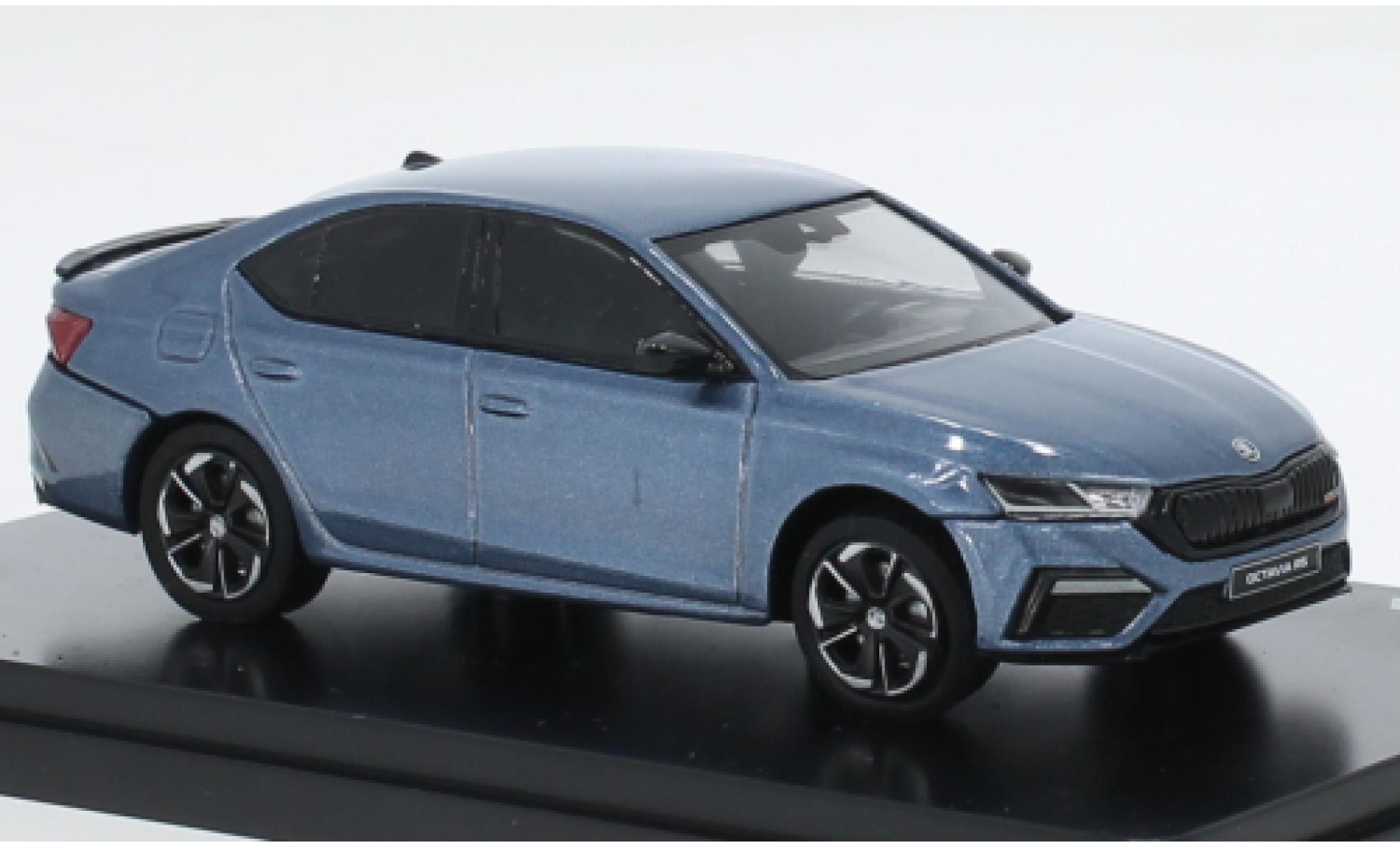 Skoda Octavia 1/43 Abrex IV RS mattblue 2020 diecast model cars