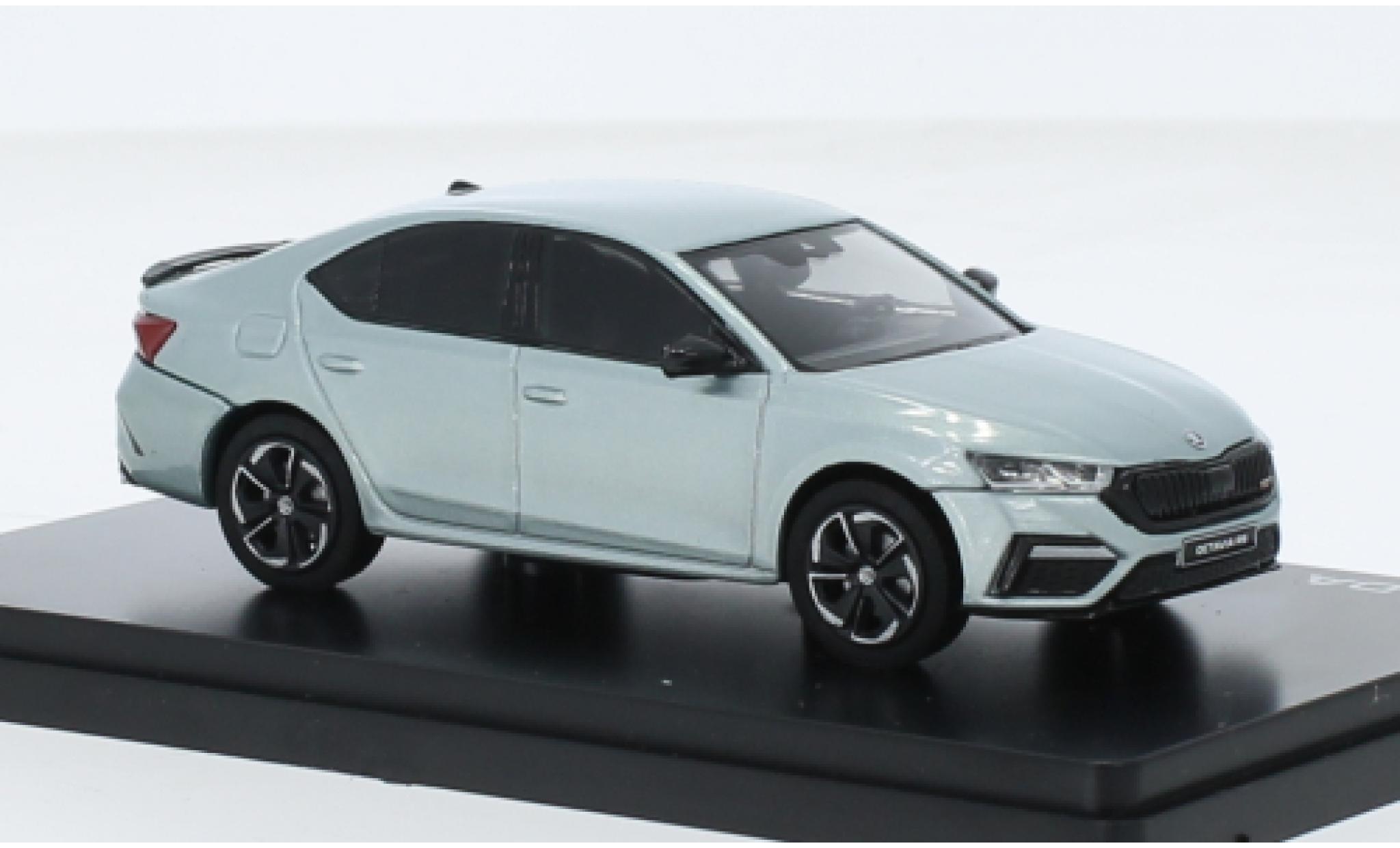 Skoda Octavia 1/43 Abrex IV RS metallise blue clair 2020 diecast model cars