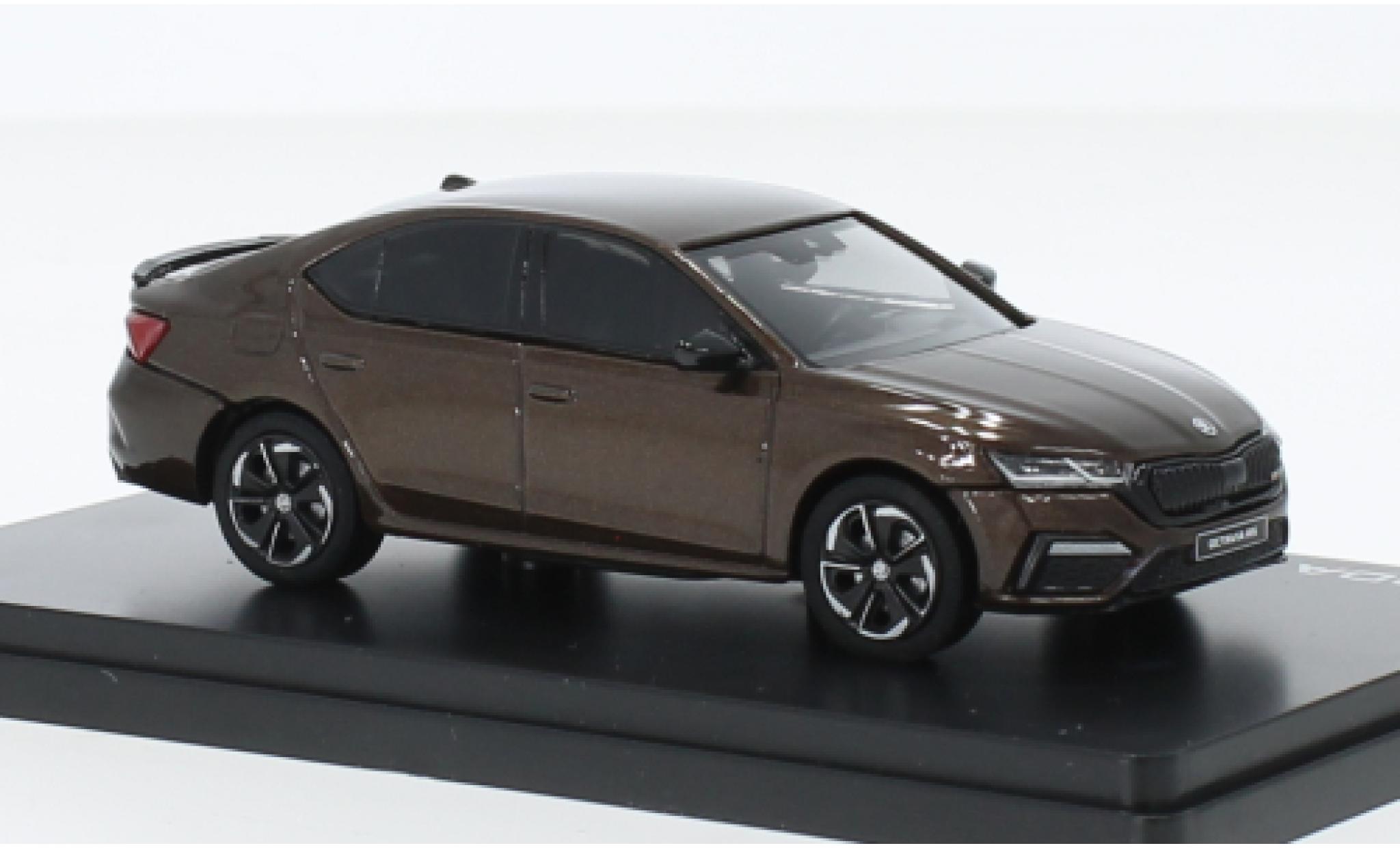 Skoda Octavia 1/43 Abrex IV RS metallise brun 2020 diecast model cars