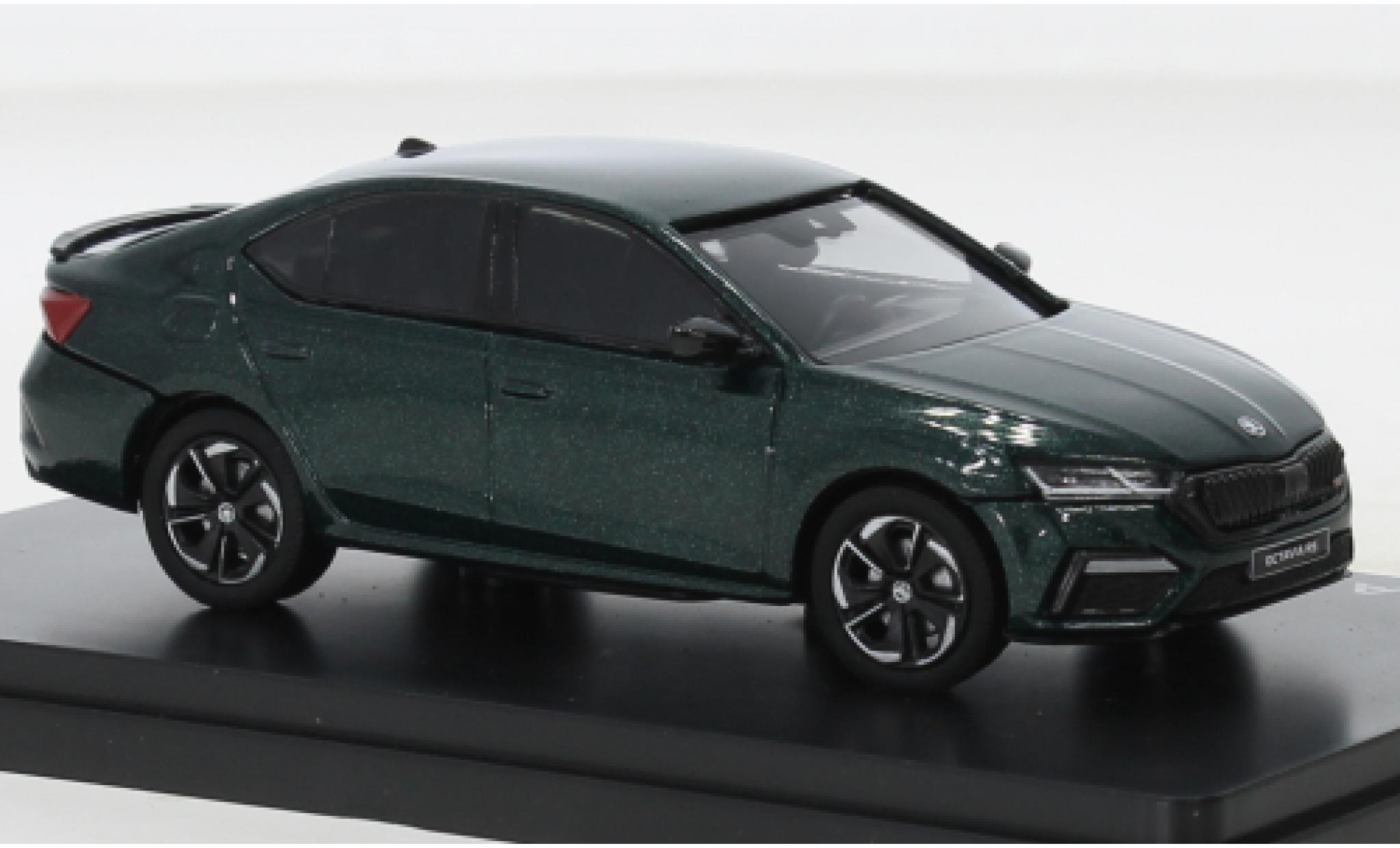 Skoda Octavia 1/43 Abrex IV RS metallise green 2020 diecast model cars