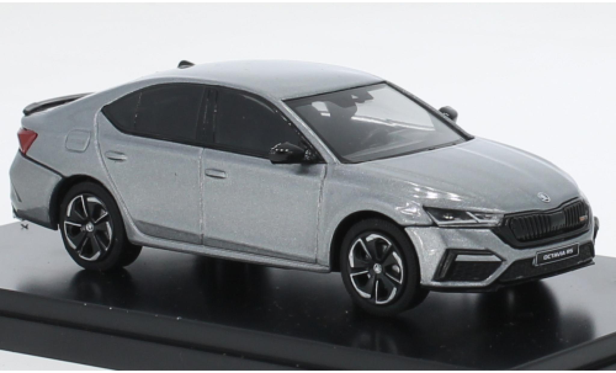 Skoda Octavia 1/43 Abrex IV RS metallise grey clair 2020 diecast model cars