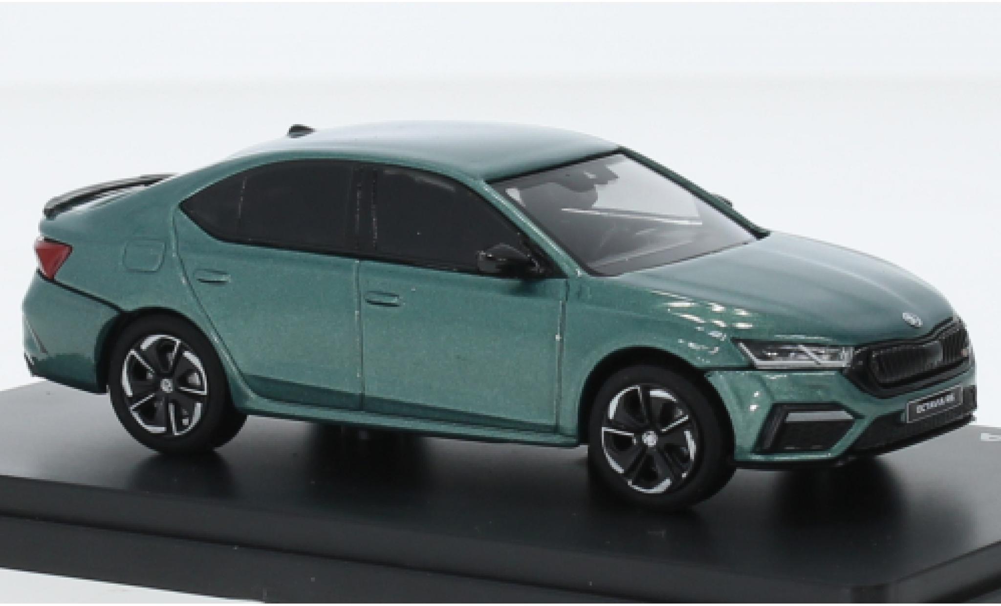 Skoda Octavia 1/43 Abrex IV RS metallise green 2020 diecast model cars