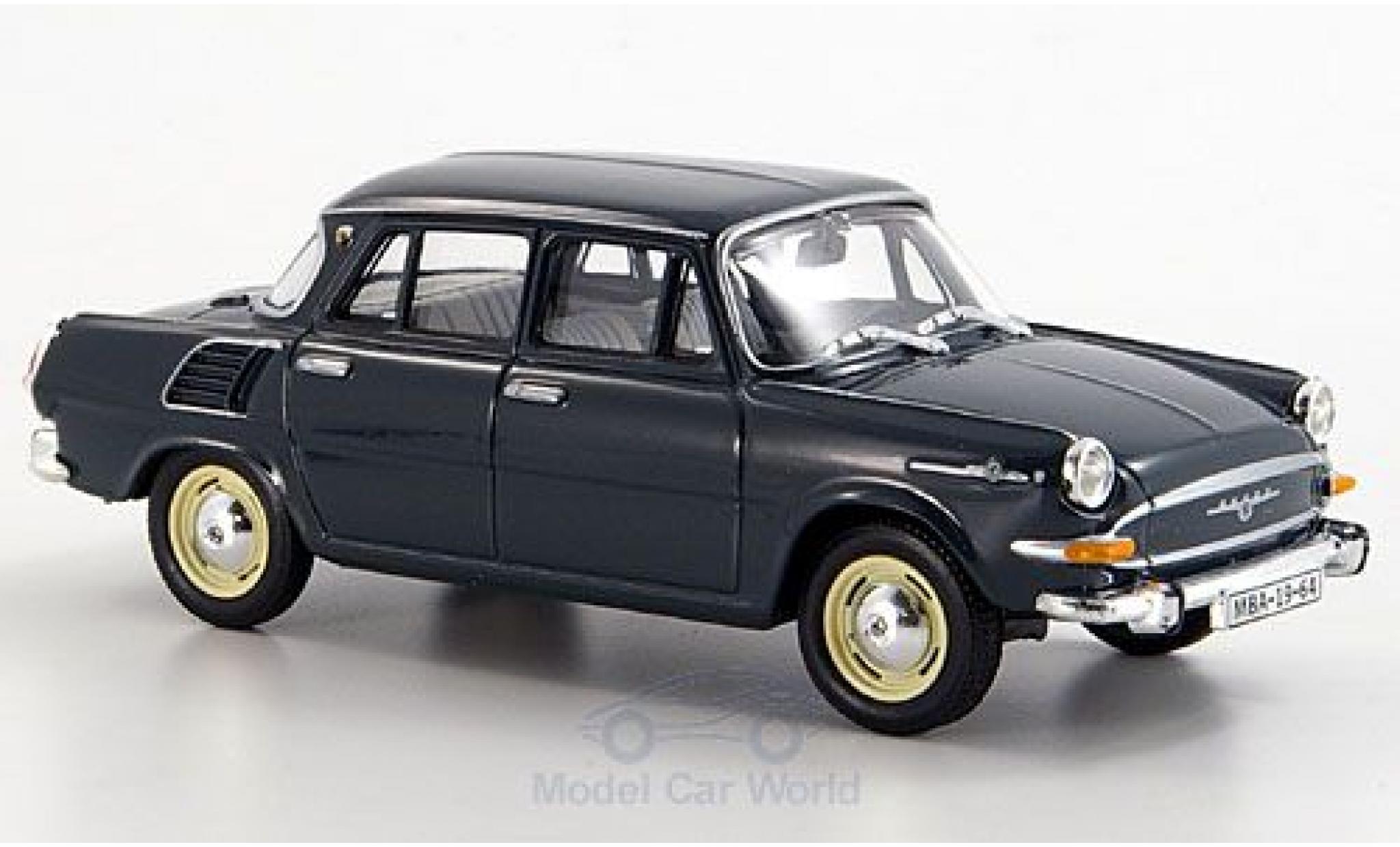Skoda 1000 1/43 Abrex MB t&uuml;rkis 1964 diecast model cars