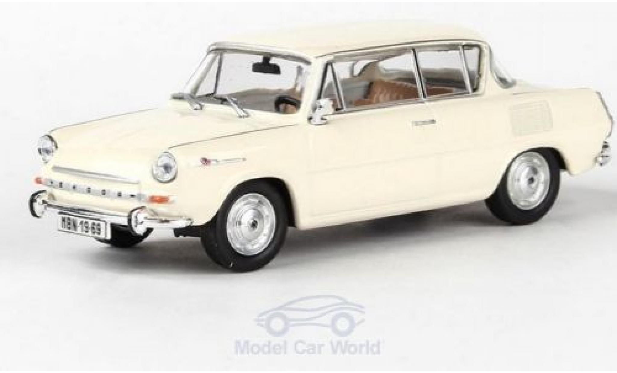 Skoda 110 1/43 Abrex 0MBX beige 1969 diecast model cars