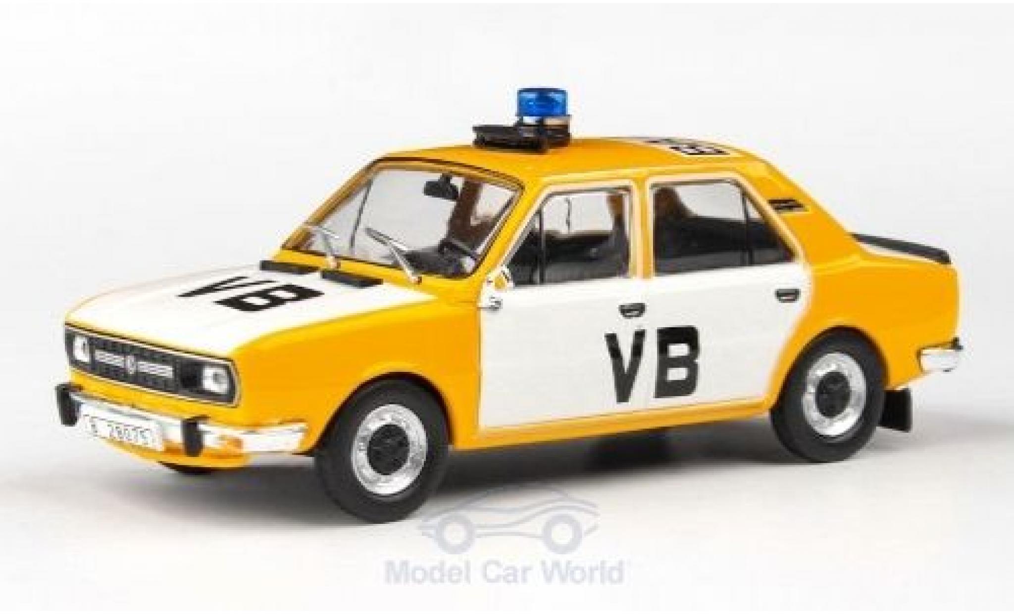 Skoda 120 1/43 Abrex L Czechoslovak Communist Police 1982 diecast model cars
