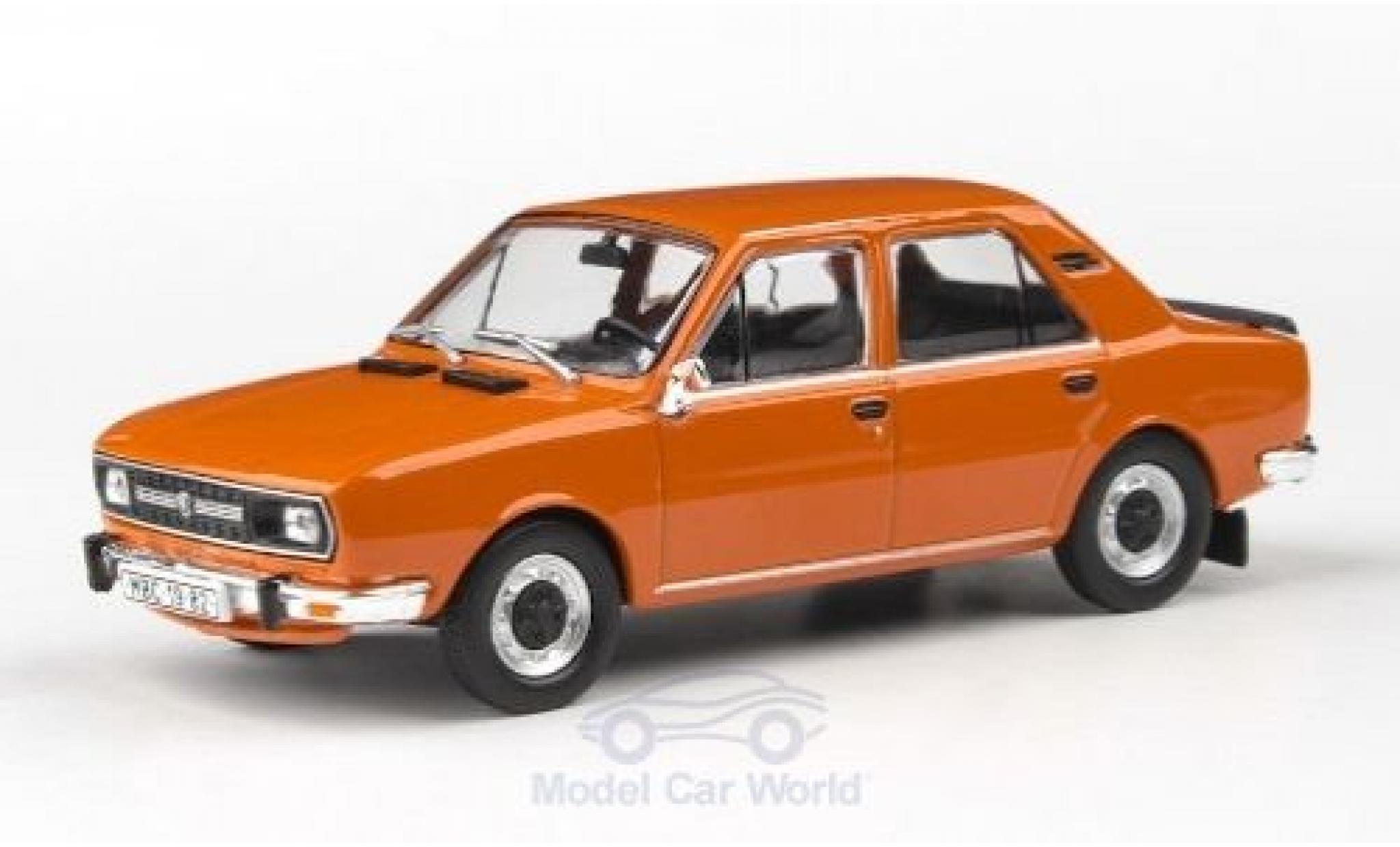 Skoda 120 1/43 Abrex L orange 1982 diecast model cars