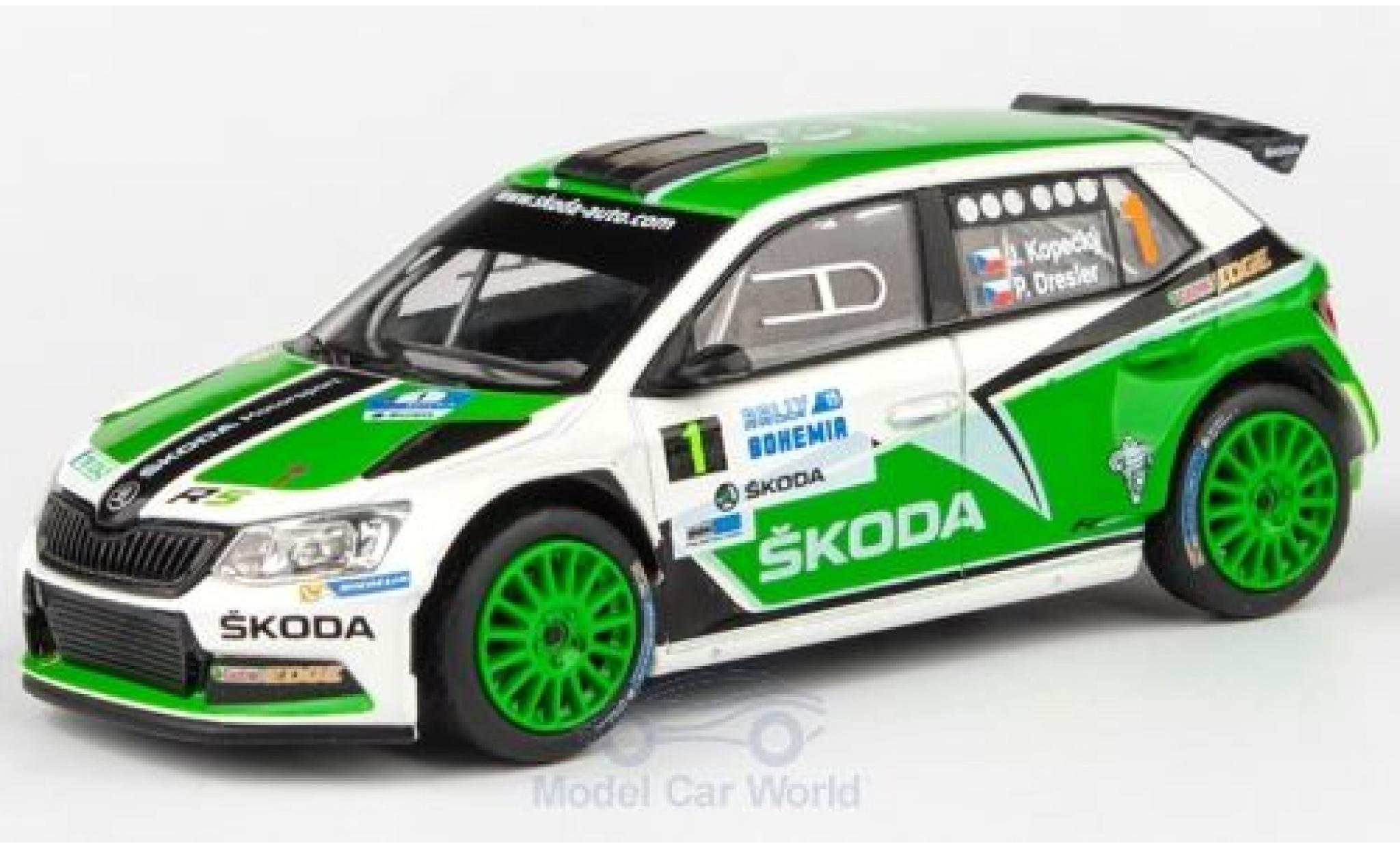 Skoda Fabia 1/43 Abrex III R5 No.1 Rally Bohemia 2015 J.Kopecky/P.Dresler diecast model cars