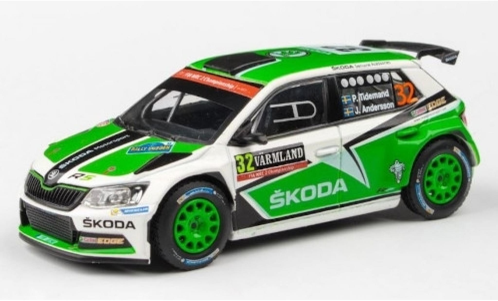 Skoda Fabia 1/43 Abrex III R5 No.32 Rally WM Rally Schweden 2016 P.Tidemand/J.Andersson diecast model cars