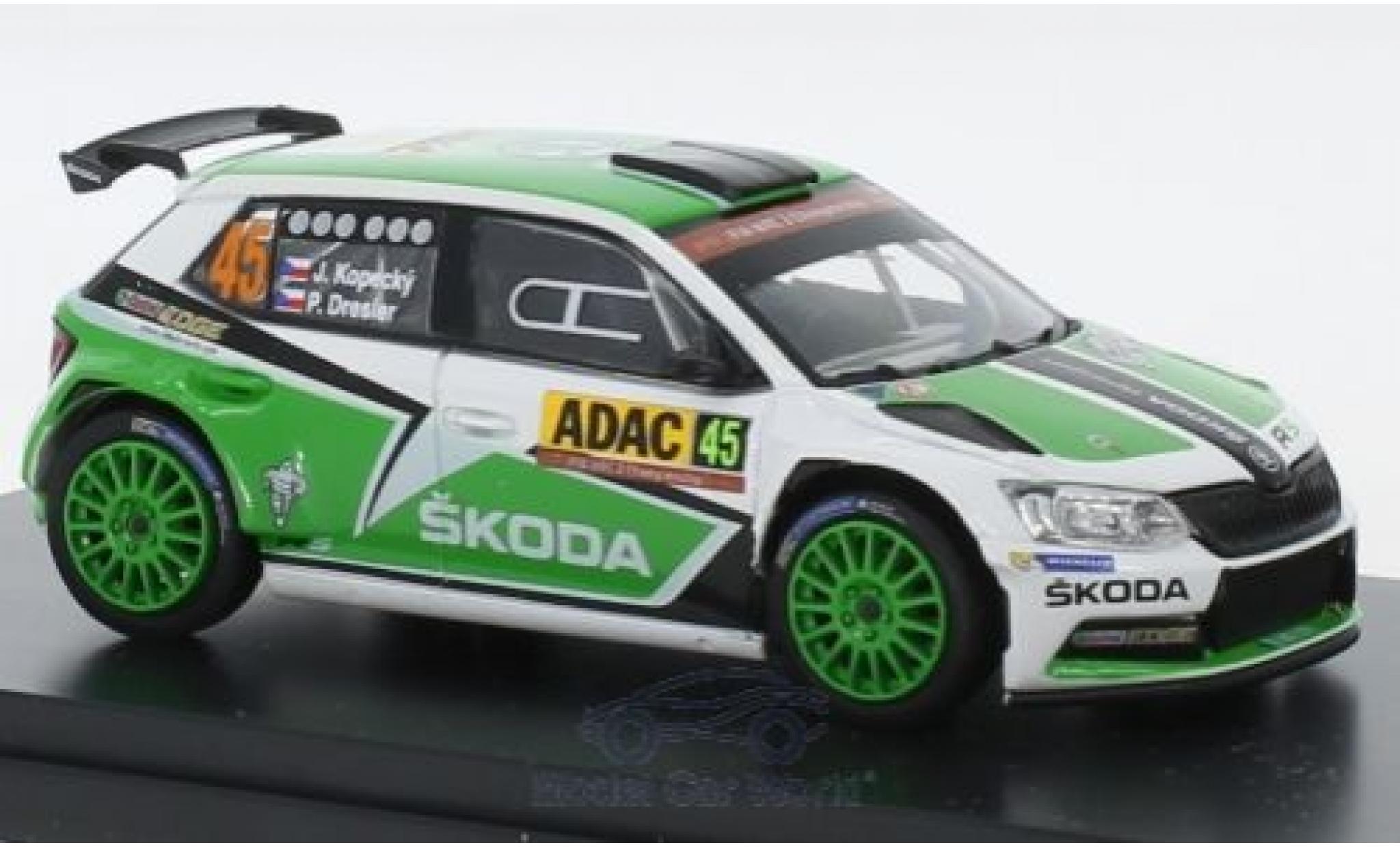 Skoda Fabia 1/43 Abrex III R5 No.45 Rally WM Rally Deutschland 2015 J.Kopecky/P.Dresler diecast model cars