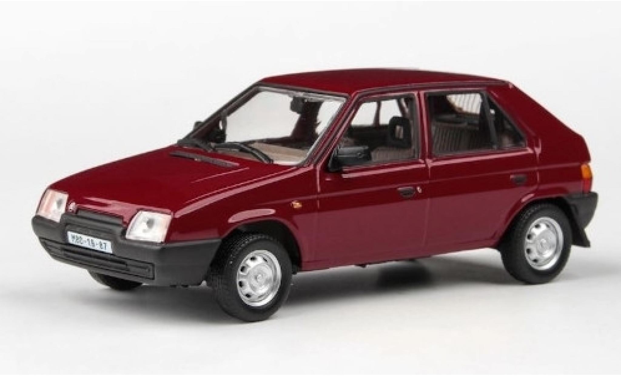 Skoda Favorit 1/43 Abrex 136L red 1988 diecast model cars