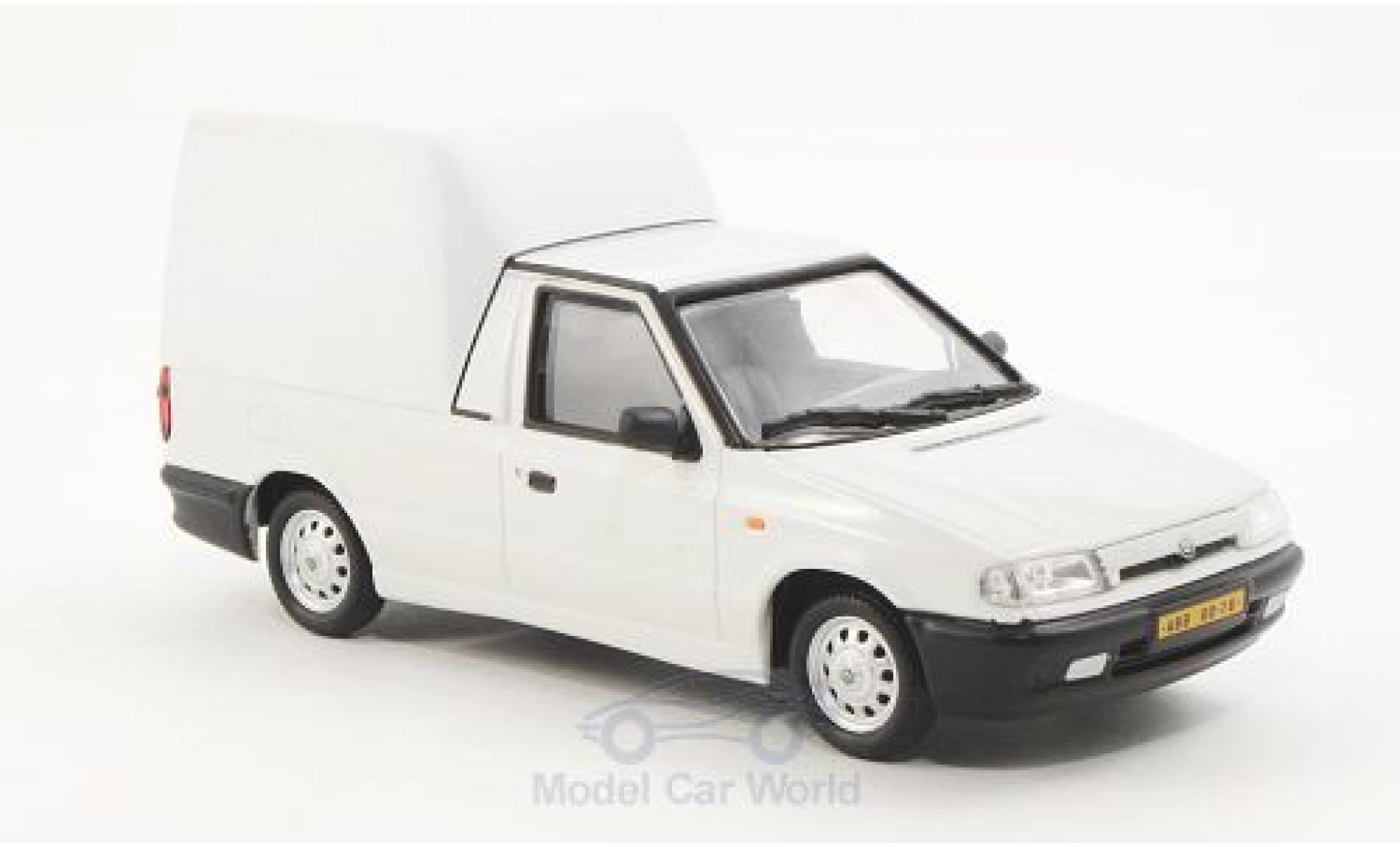 Skoda Felicia 1/43 Abrex Pick-Up white/matt-white 1996 diecast model cars
