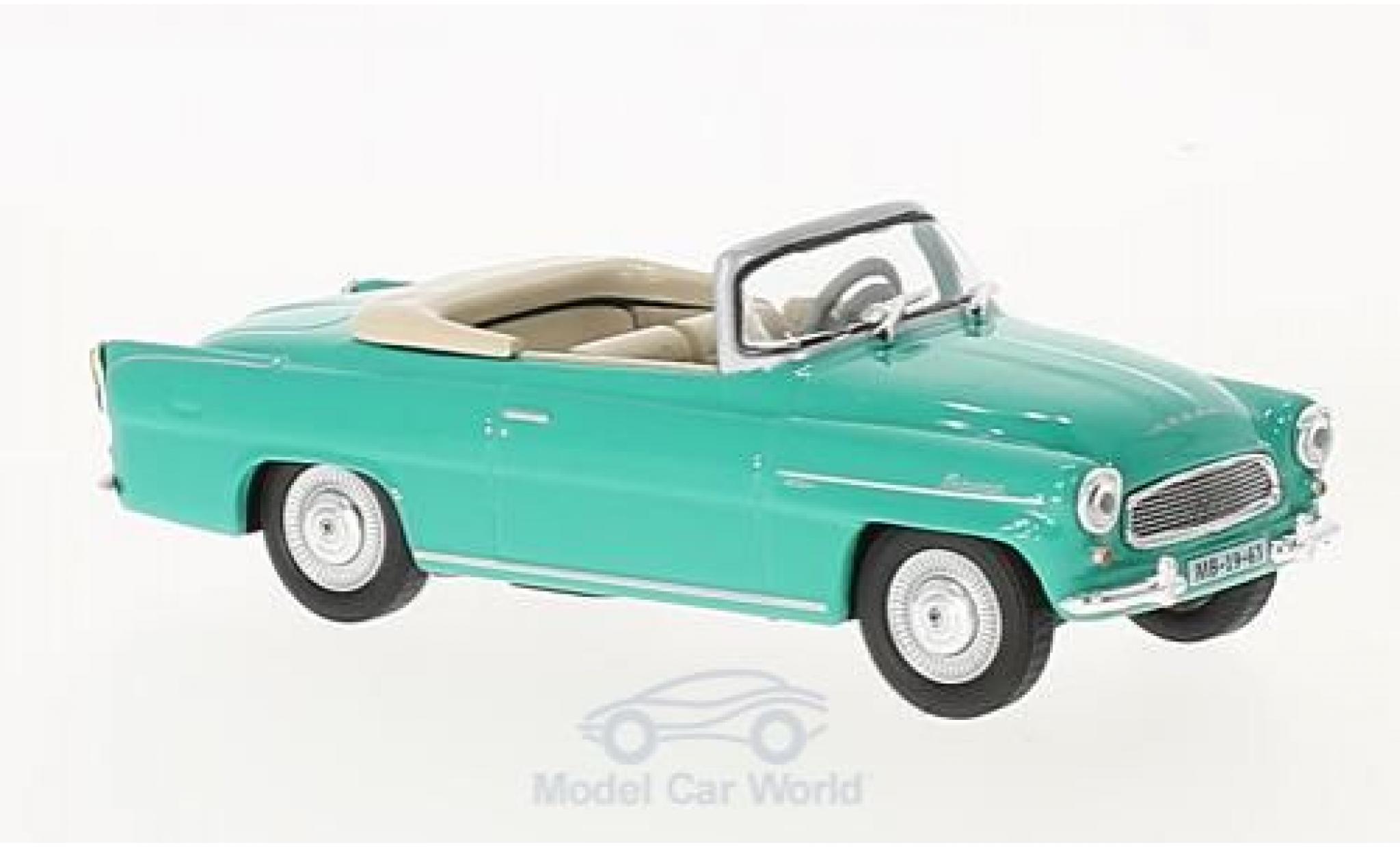 Skoda Felicia 1/43 Abrex Roadster t&uuml;rkis 1963 diecast model cars