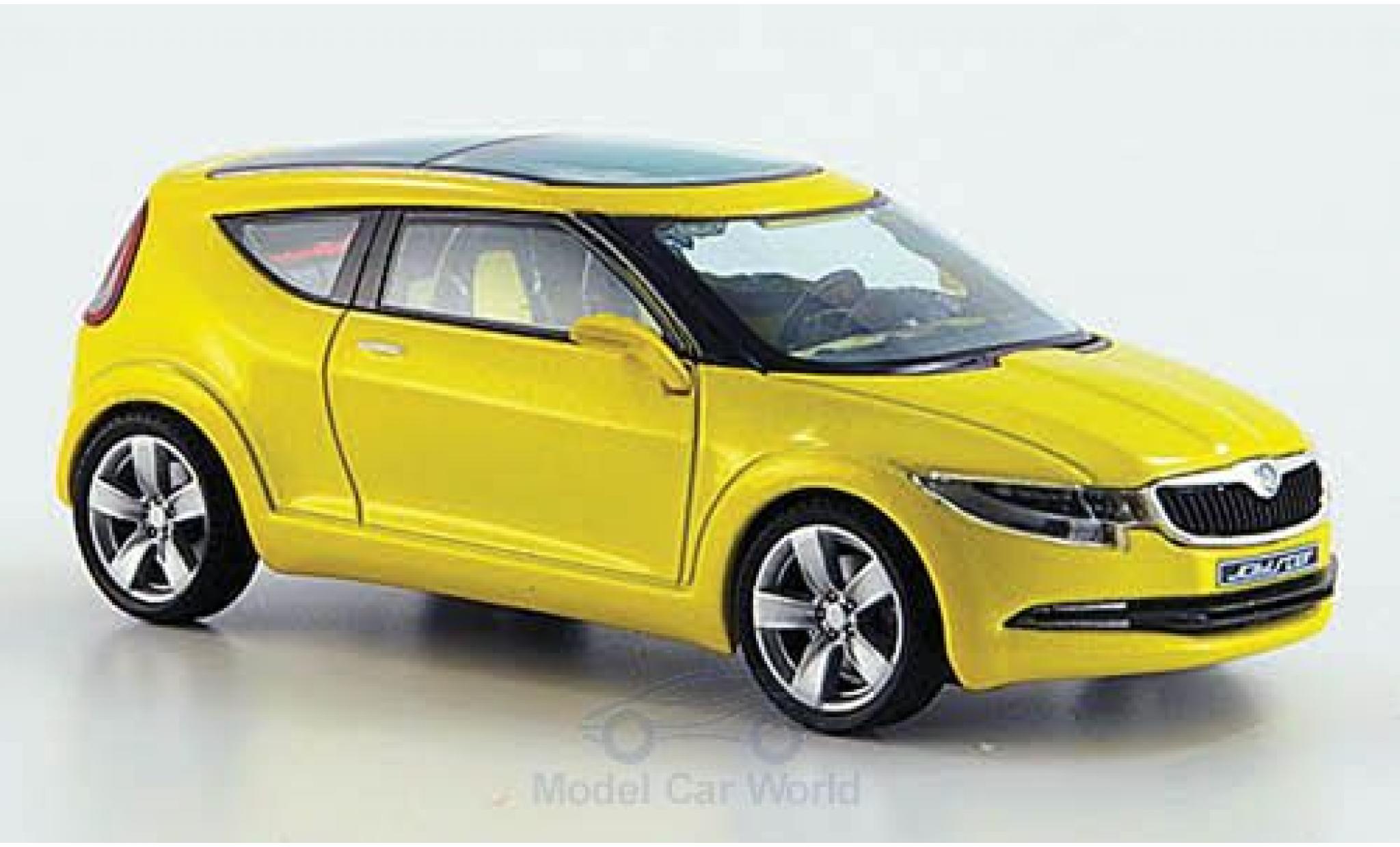 Skoda Joyster 1/43 Abrex Concept Car metallic yellow ohne Vitrine diecast model cars