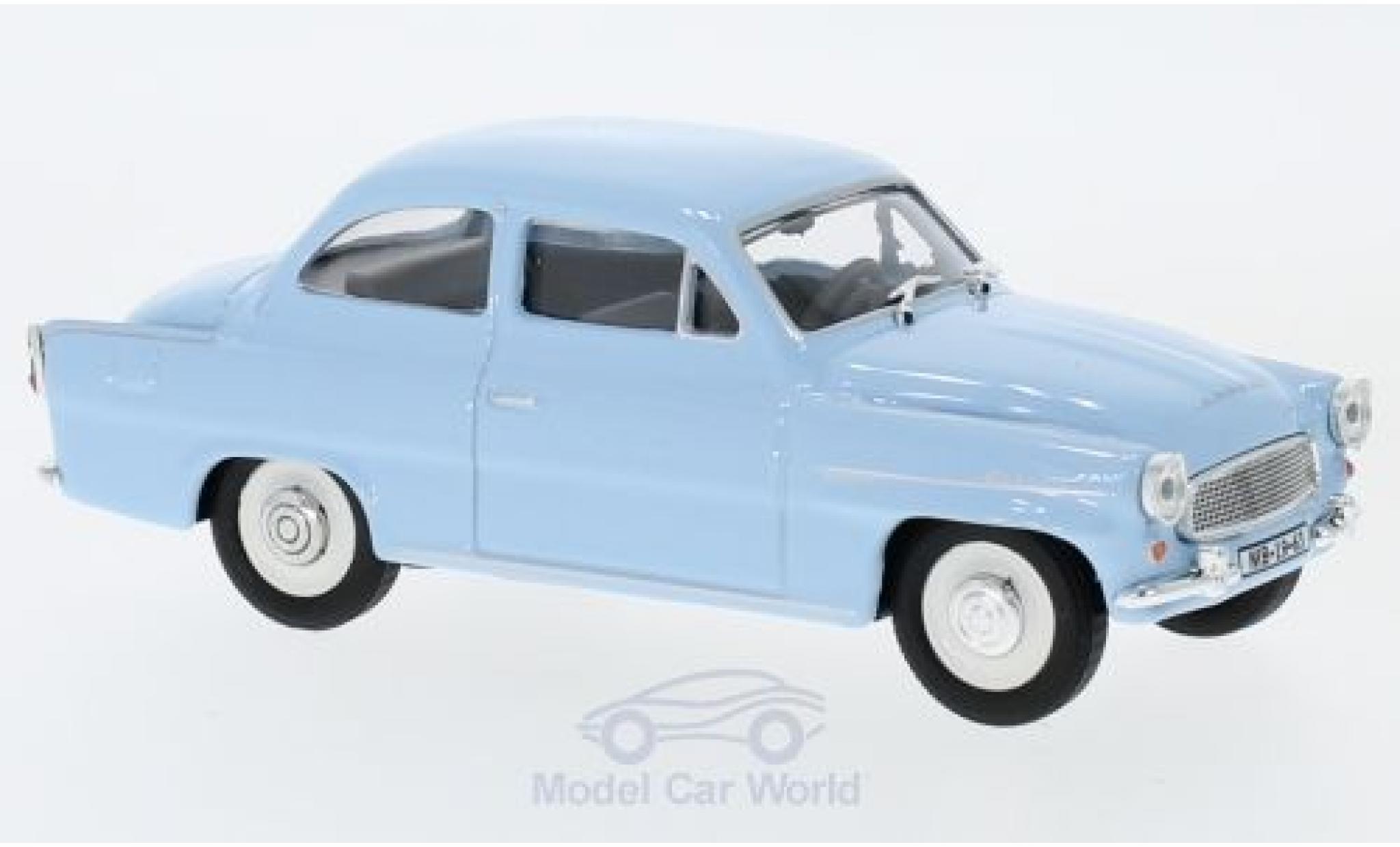 Skoda Octavia 1/43 Abrex blue 1963 diecast model cars