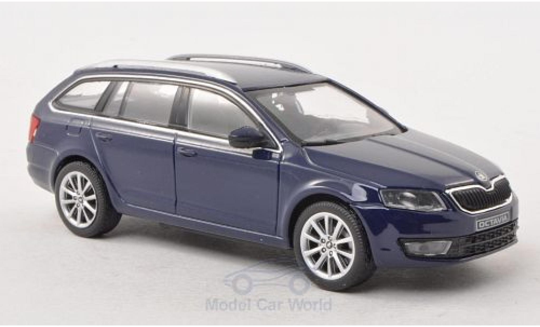 Skoda Octavia 1/43 Abrex III Combi blue 2013 diecast model cars