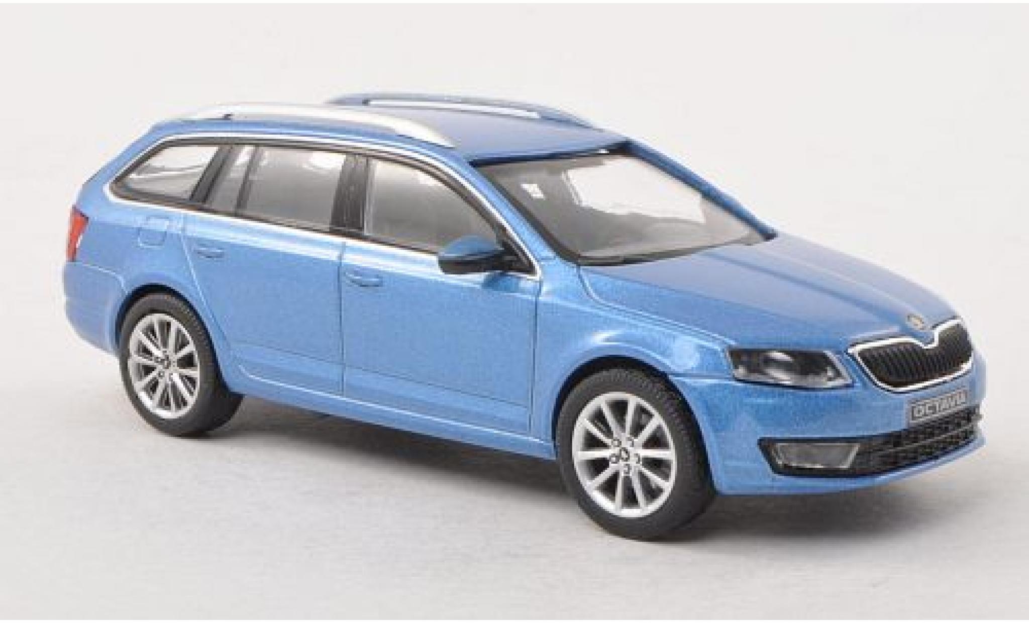 Skoda Octavia 1/43 Abrex III Combi metallic blue 2013 diecast model cars