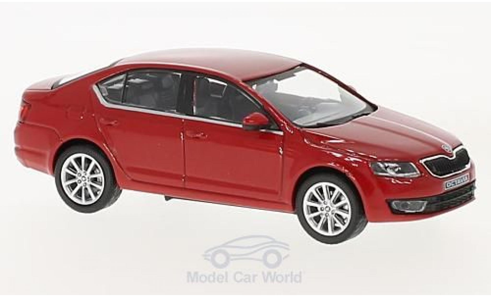 Skoda Octavia 1/43 Abrex III red 2012 diecast model cars