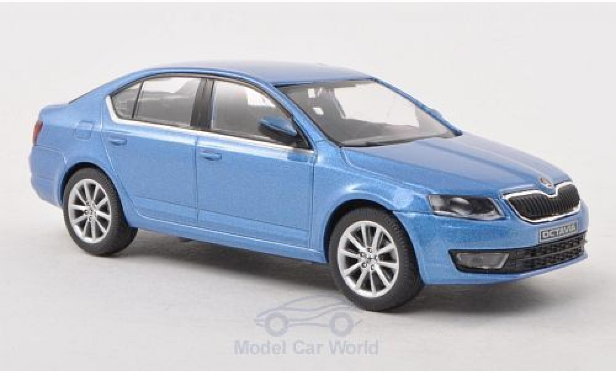 Skoda Octavia 1/43 Abrex III metallic blue 2013 diecast model cars
