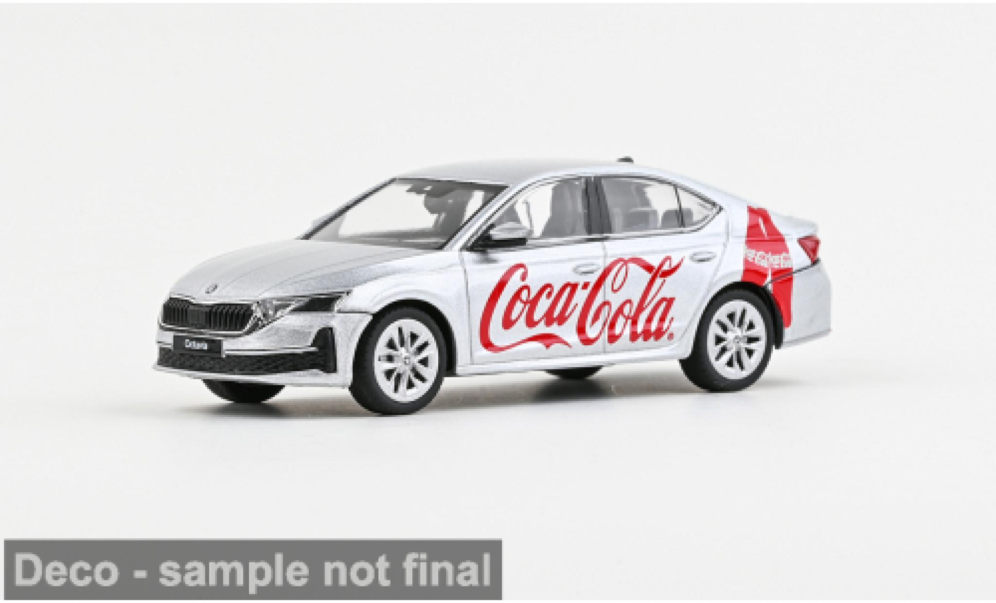 Skoda Octavia 1/43 Abrex IV FL silver 2024 Coca Cola 1:43 diecast model cars