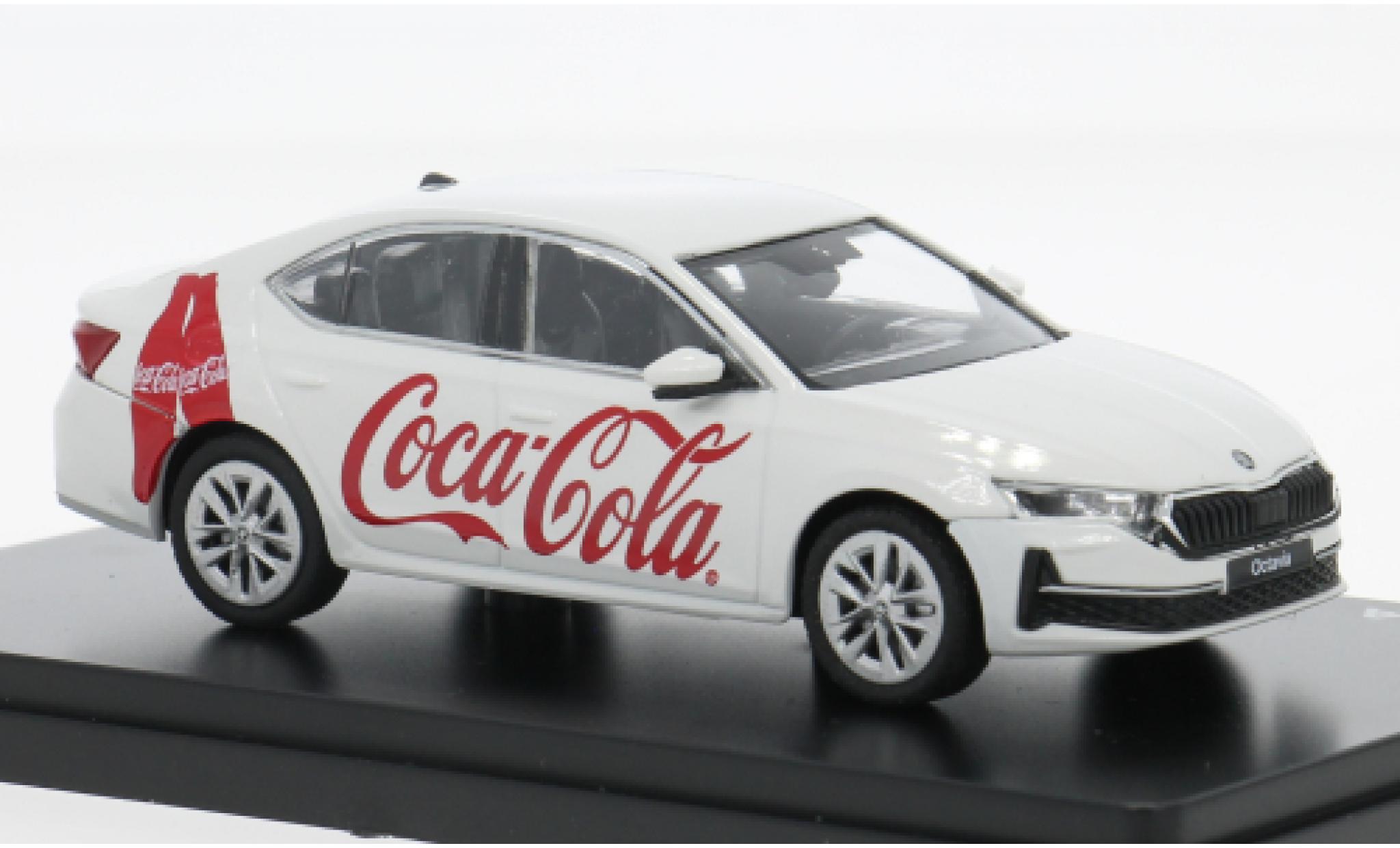 Skoda Octavia 1/43 Abrex IV FL white 2024 Coca Cola 1:43 diecast model cars