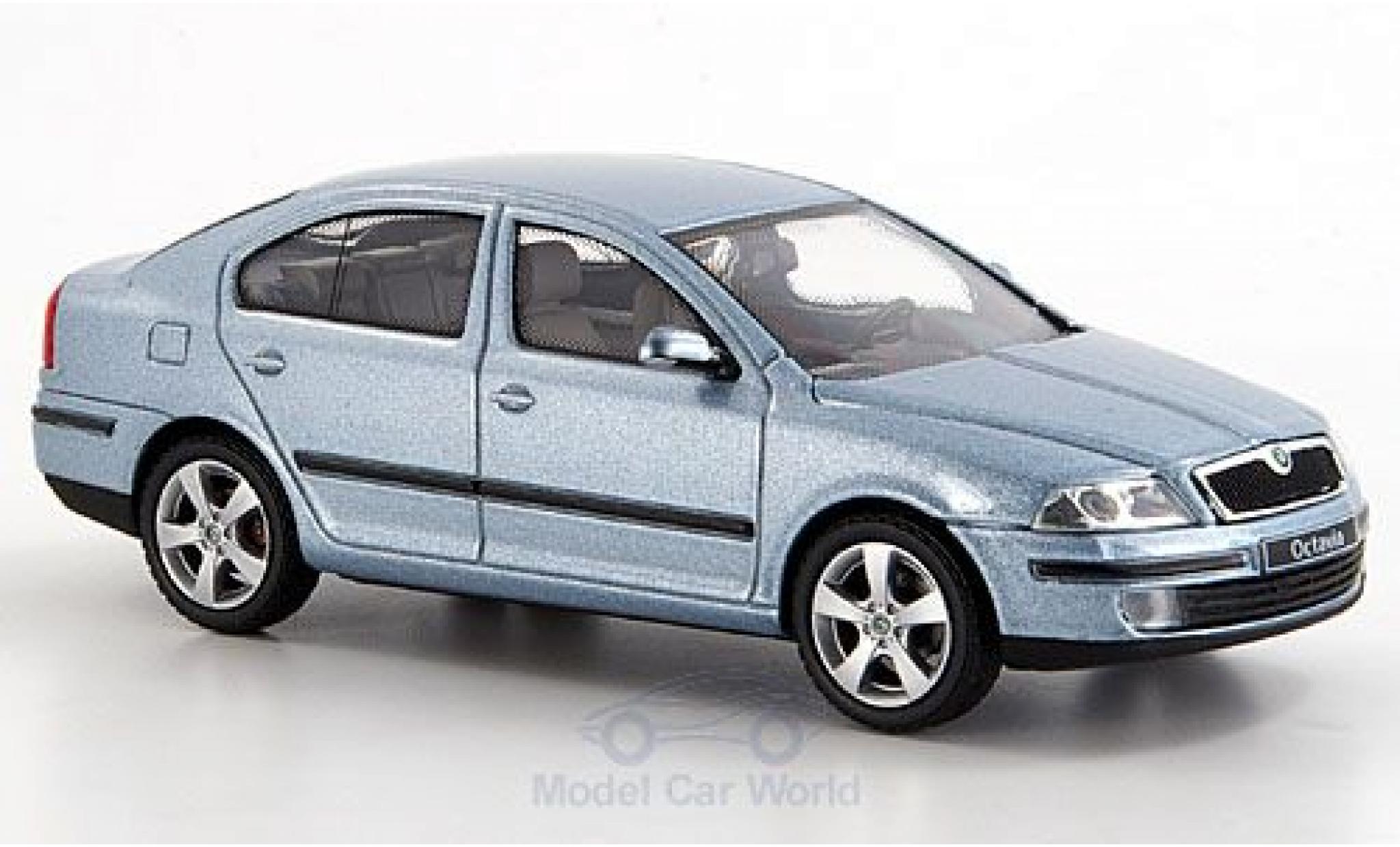 Skoda Octavia 1/43 Abrex metallic grey ohne Vitrine diecast model cars