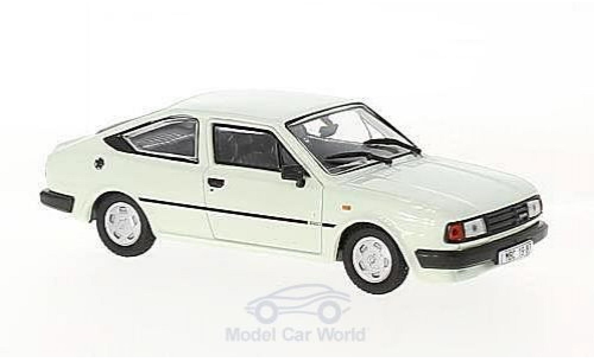 Skoda Rapid 1/43 Abrex 136 white 1987 diecast model cars