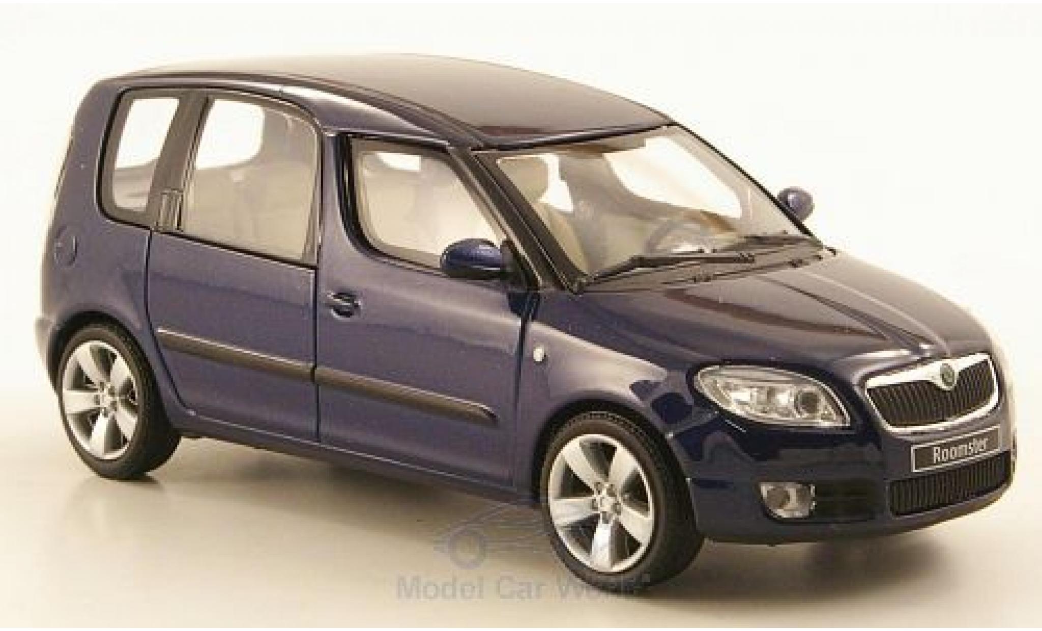 Skoda Roomster 1/43 Abrex metallic blue 2006 diecast model cars