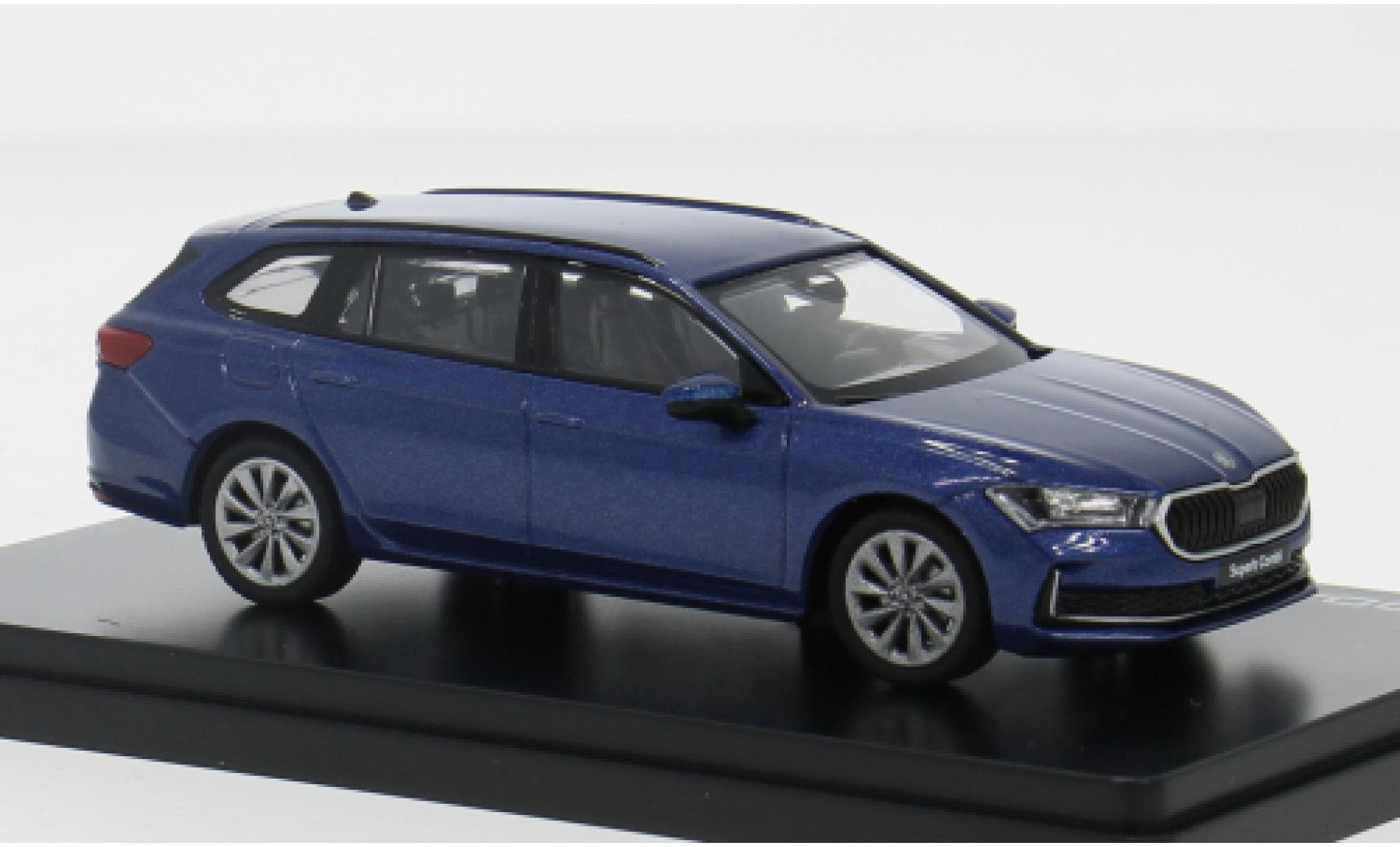 Skoda Superb 1/43 Abrex IV blue 2024 1:43 diecast model cars