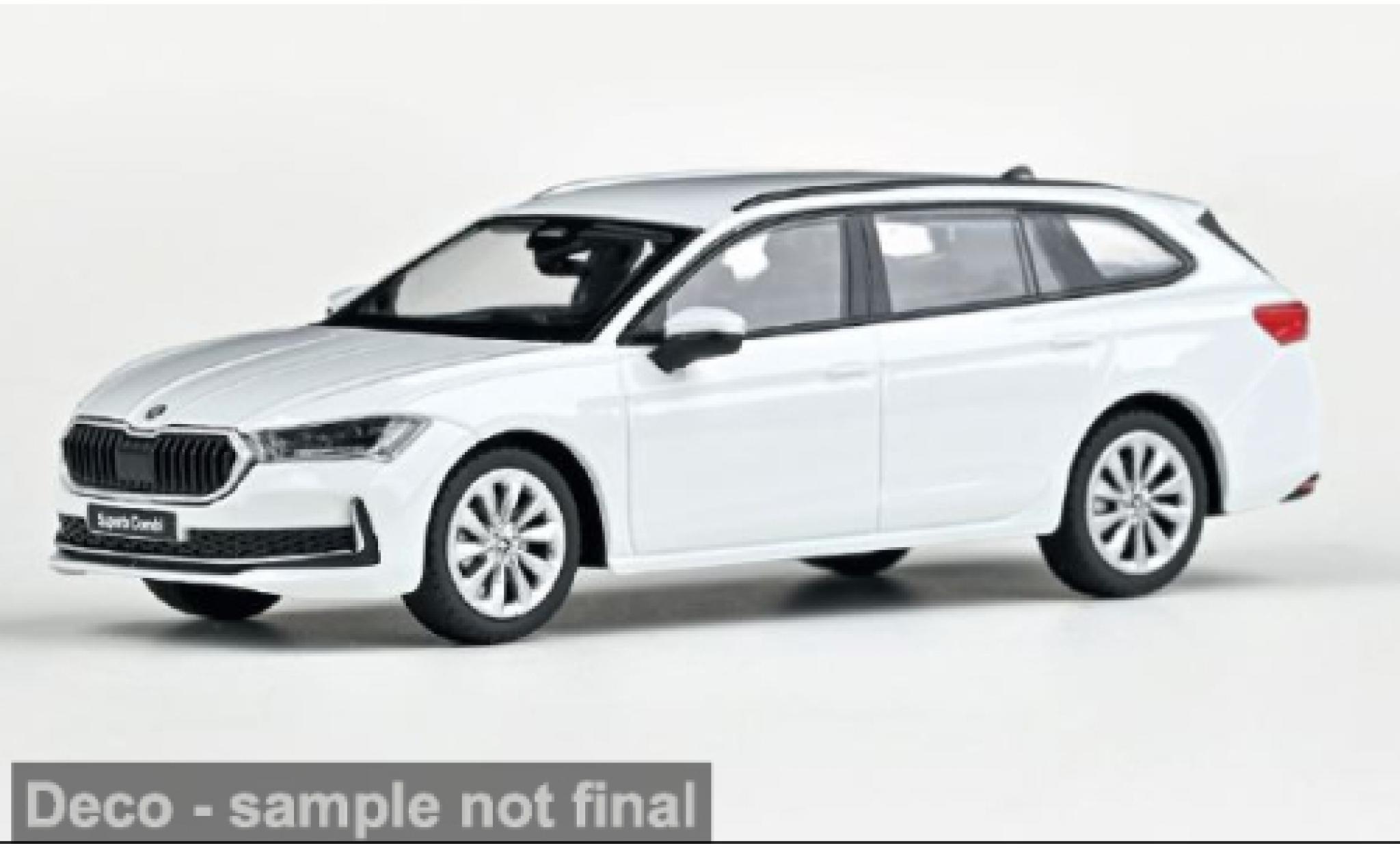 Skoda Superb 1/43 Abrex IV white 2023 1:43 diecast model cars