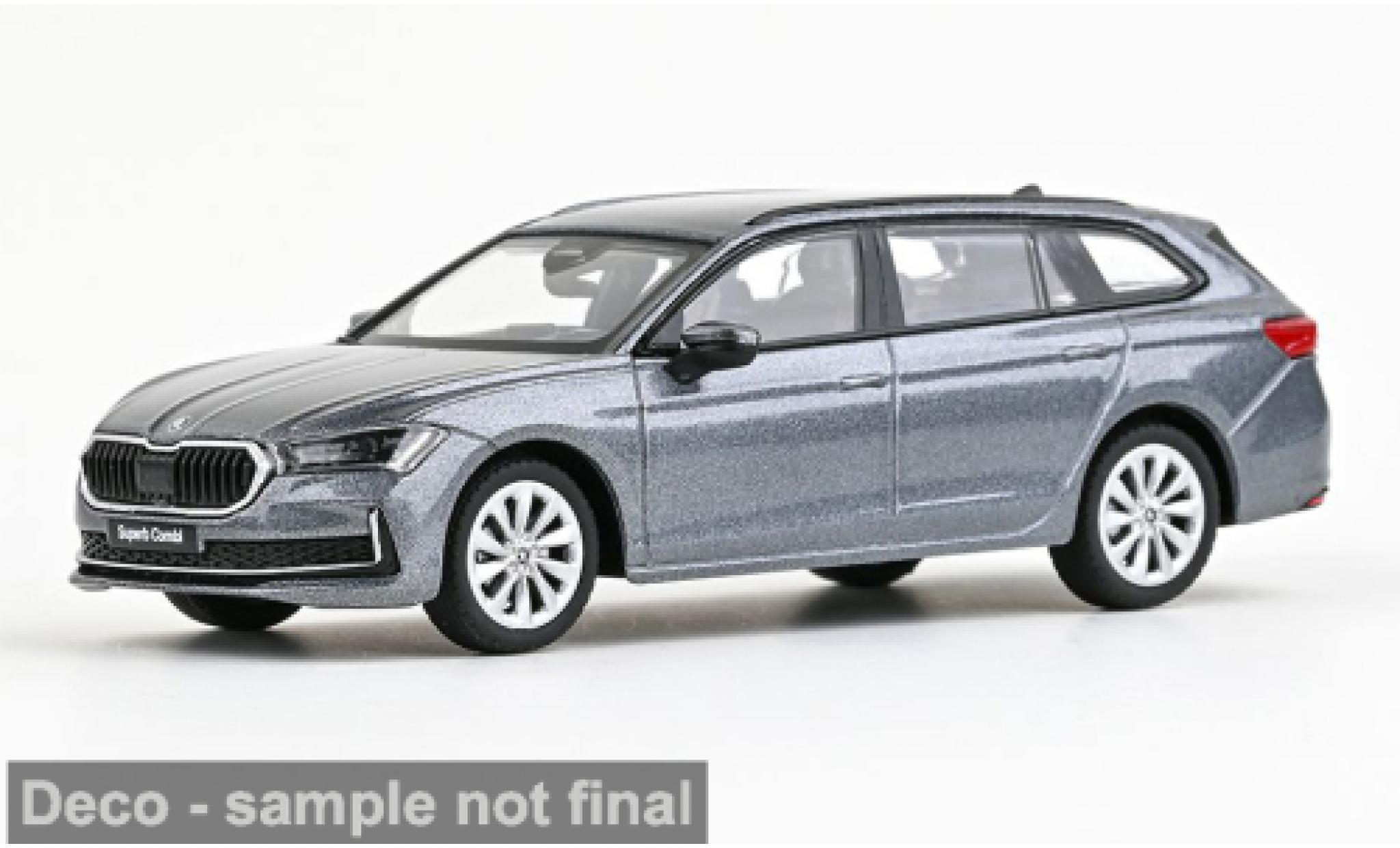 Skoda Superb 1/43 Abrex VI grey 2023 1:43 diecast model cars