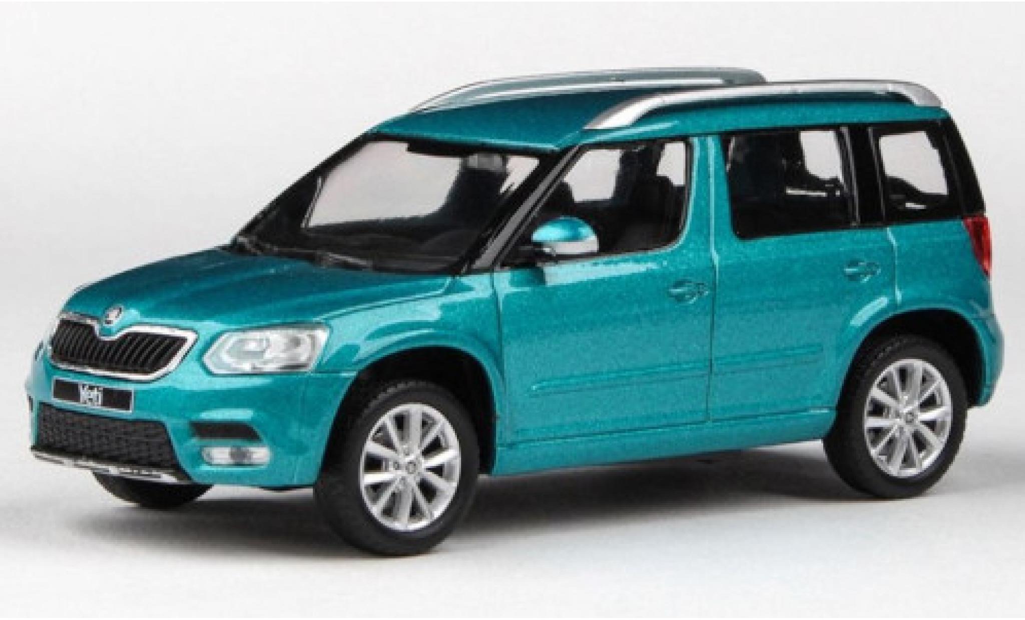 Skoda Yeti 1/43 Abrex FL metallic t&uuml;rkis 2013 diecast model cars